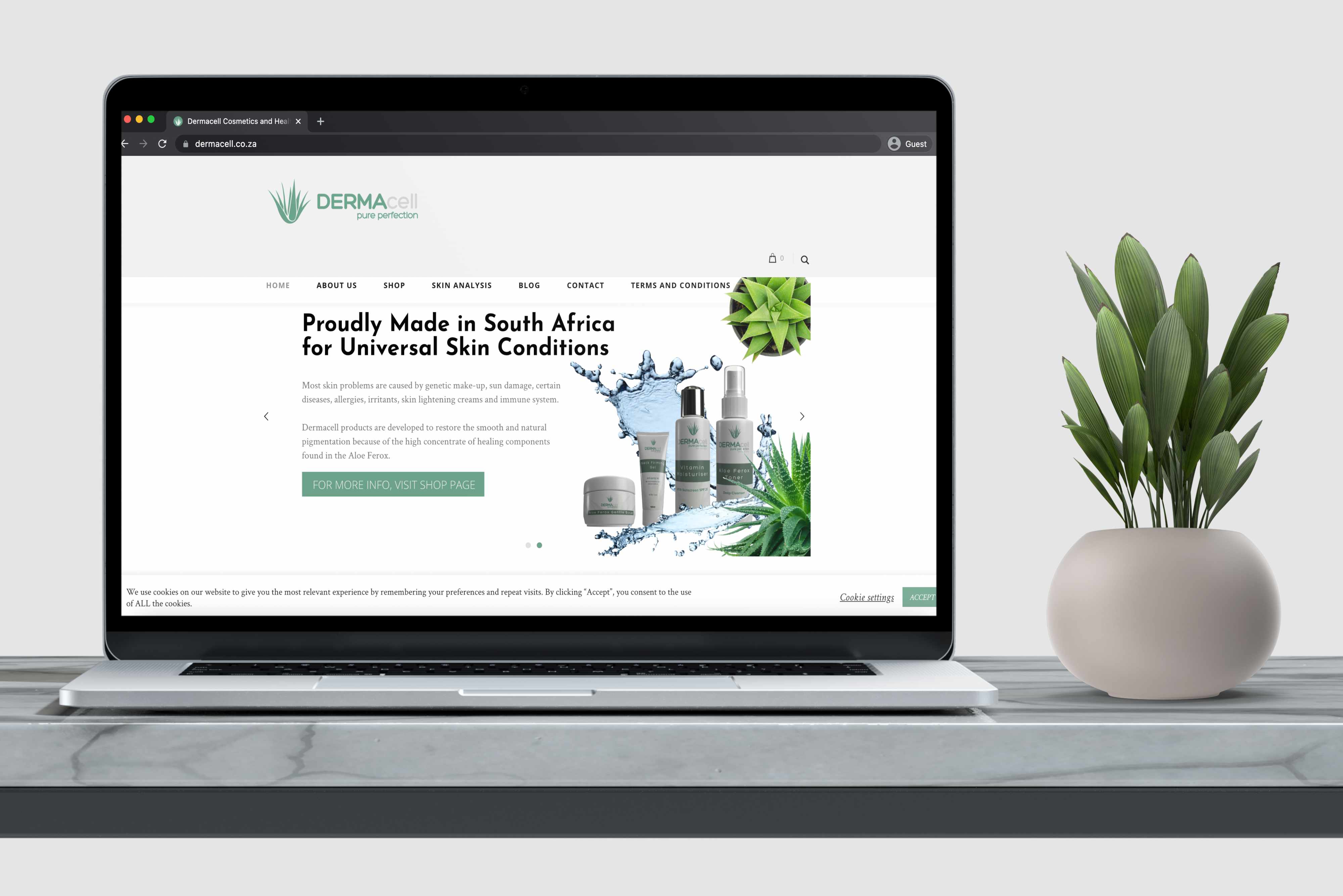 Dermacell Cosmetics eCommerce