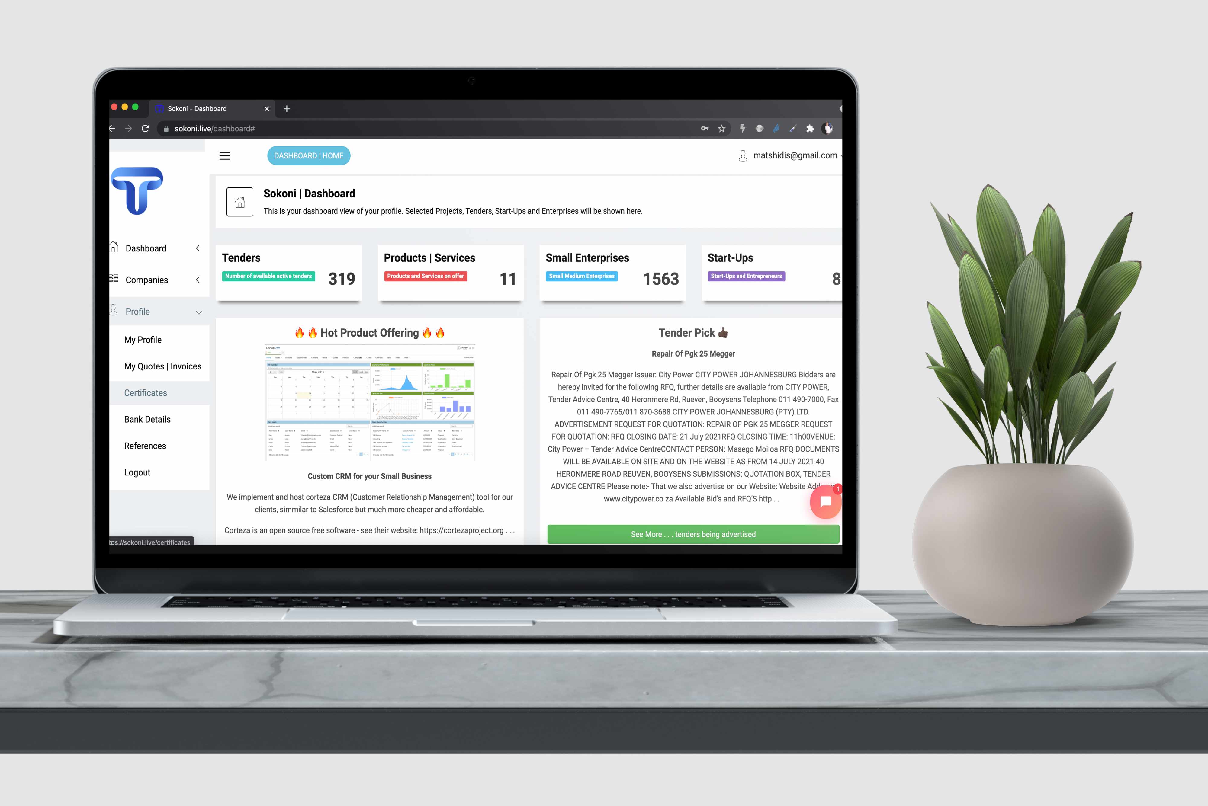 Sokoni Business Market Platform